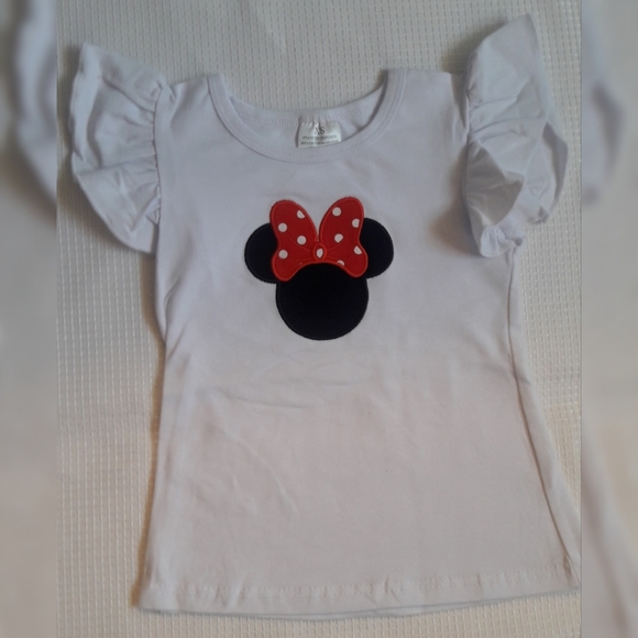 NEW Minnie Mouse red overall suspenders XL 6T - Picture 6 of 8